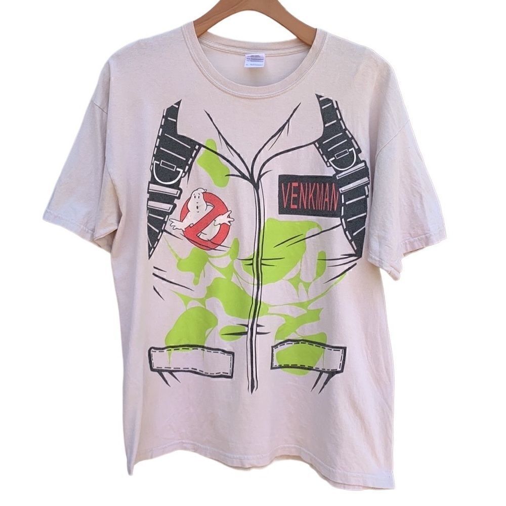 Vintage Ghostbusters 👻 graphic T-shirt. Beige, size XL‎